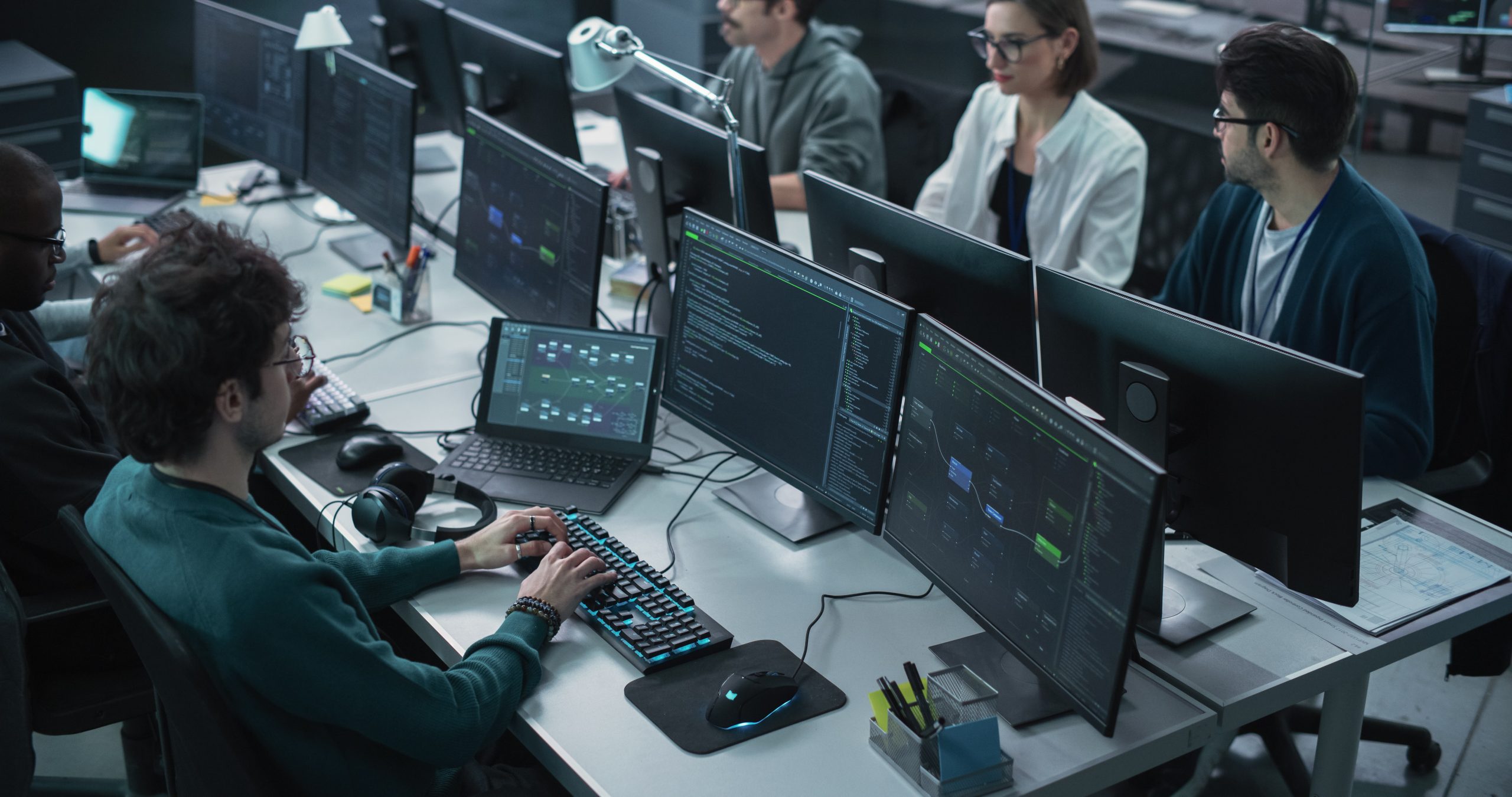 Diverse,Software,Development,Department,Working,On,An,Artificial,Intelligence,Tool